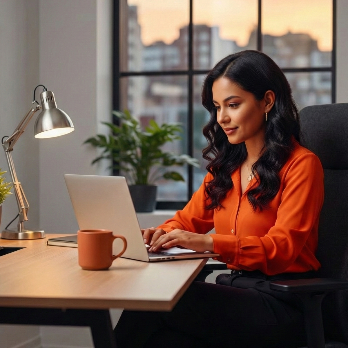 Woman building her website with Site Ignitor hosting